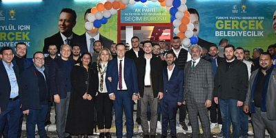 Cumhur İttifakı’ndan Gündoğan’da miting gibi seçim irtibat ofisi açılışı