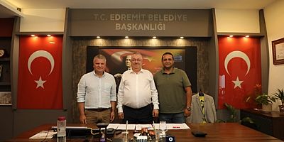 METİN TURÇER EDREMİT BELEDİYE BAŞKANI  YARDIMCI OLDU 