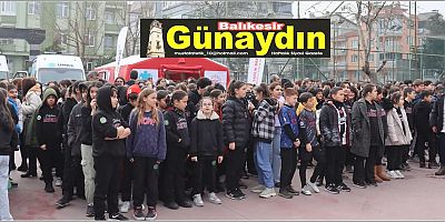 1-7 MART DEPREM HAFTASI NEDENİYLE ÇİĞDEM BATUBEY ORTAOKULU'NDA TATBİKAT GERÇEKLEŞTİRİLDİ
