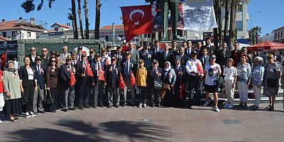 AYVALIK’TA GAZİLER GÜNÜ’NDE ŞEHİT VE GAZİLER UNUTULMADI