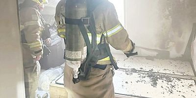 BALIKESİR BANDIRMA İLÇESİNDE EV YANGINI